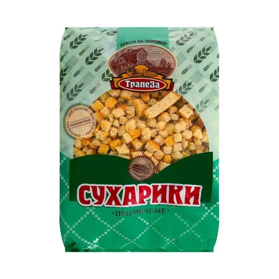 Сухарики Трапеза пшеничные классические 350 г.